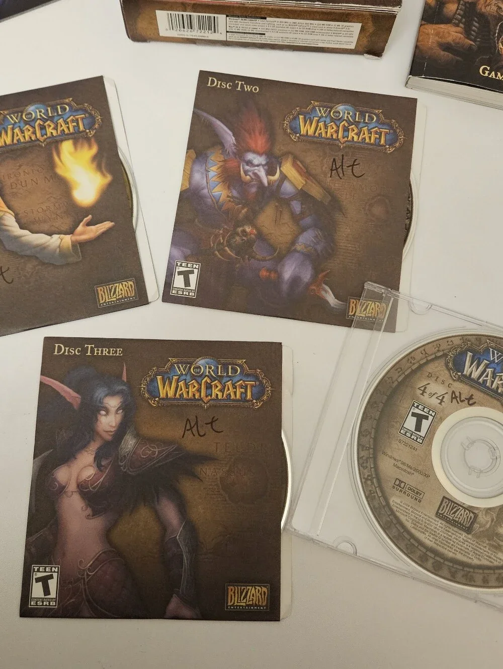 World of Warcraft PC Game Box Fantasy Artwork Original Big Box Edition Complete